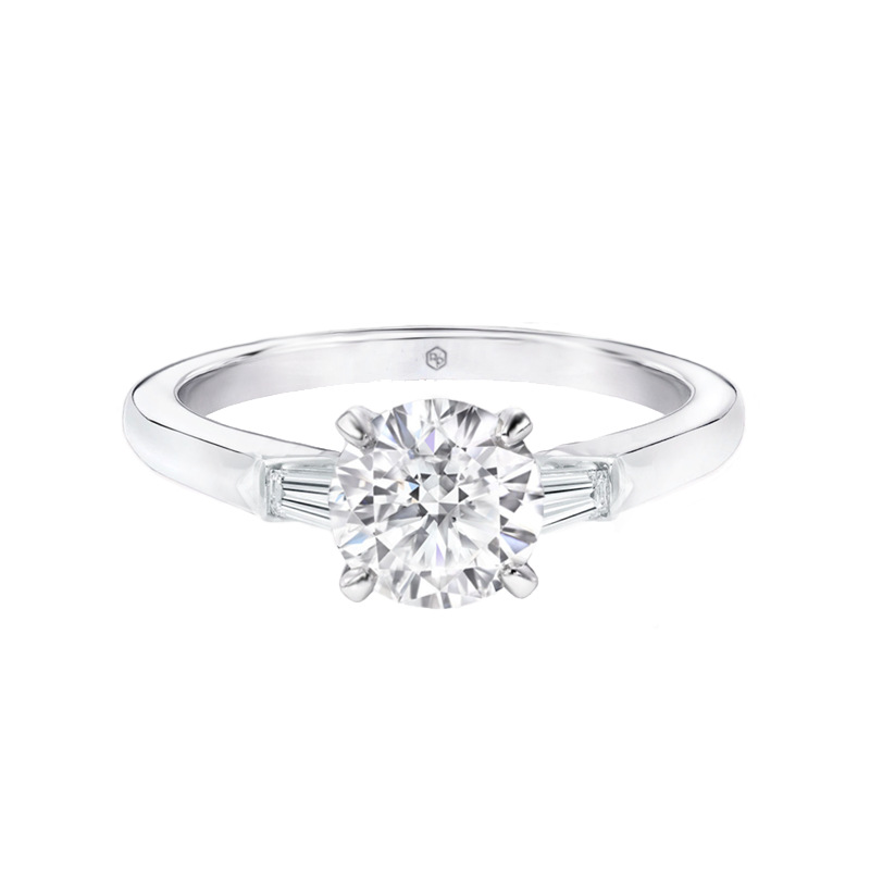 1ct ロナクラシック ラウンド ダイヤモンド エンゲージメント リング