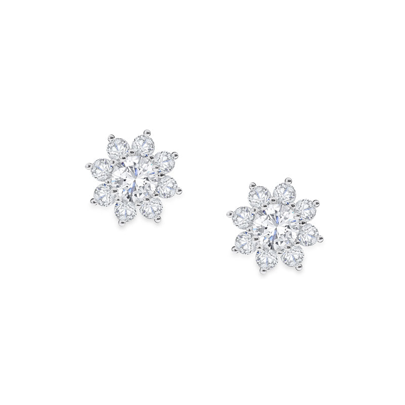 シエルフラワー0.3ct ダイヤモンドピアス