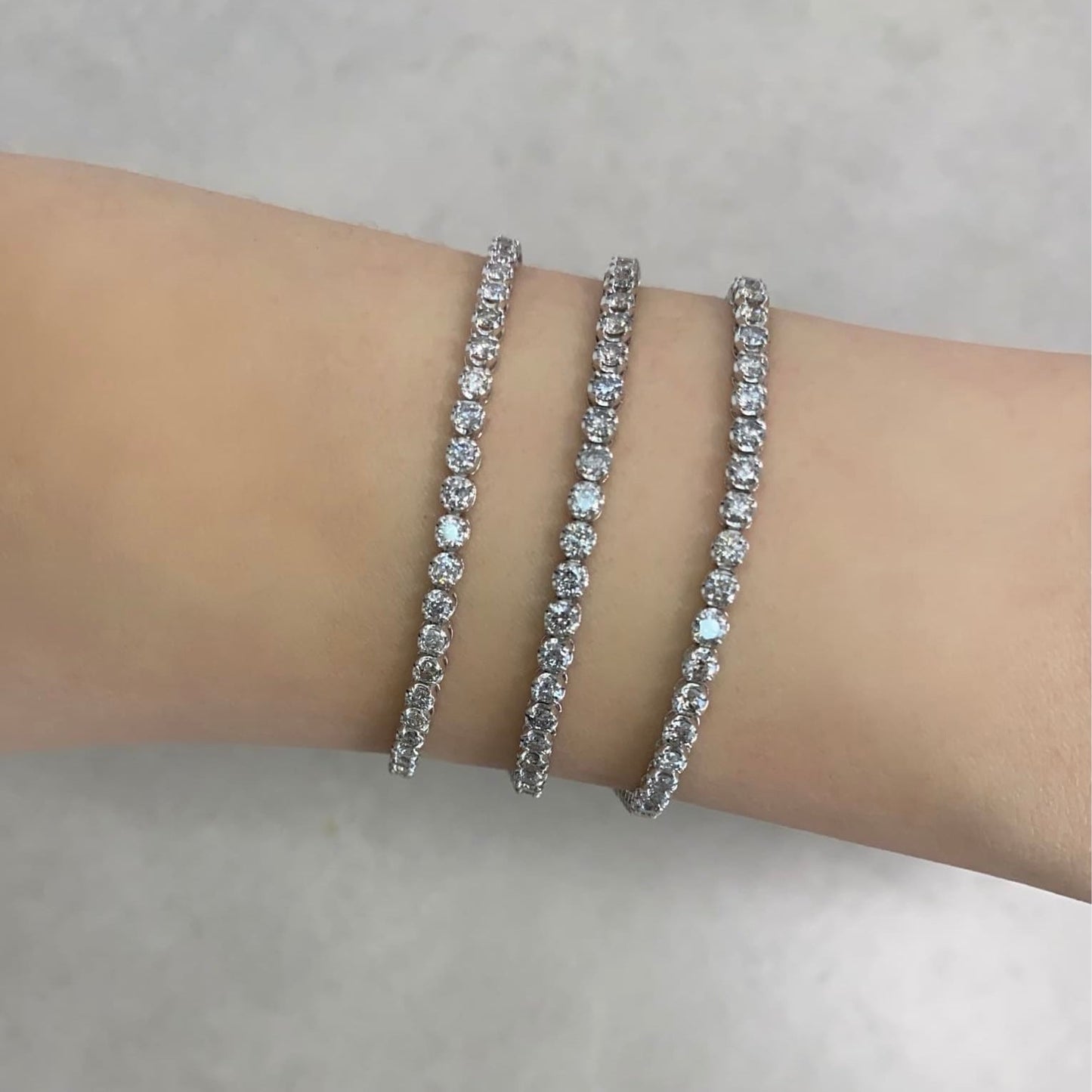 3.00ct テニスブレスレット スクエア